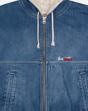 Load image into Gallery viewer, Stussy Denim Sherpa Work Jacket - Washed Blue