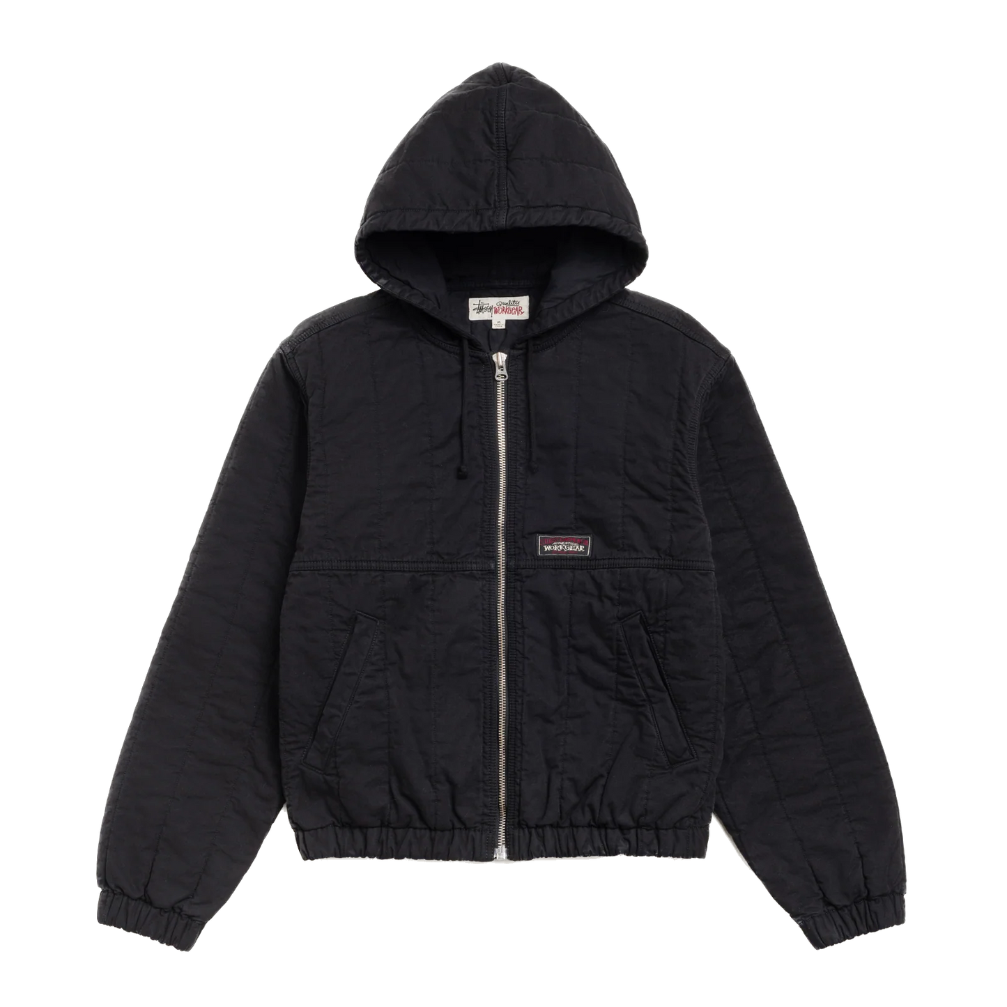 Stussy Quilted Canvas Work Jacket - Black