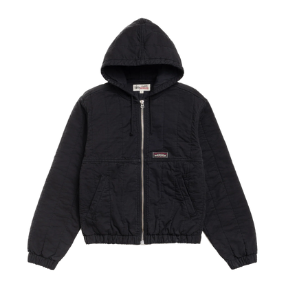 Stussy Quilted Canvas Work Jacket - Black