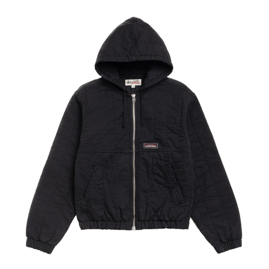 Stussy Quilted Canvas Work Jacket - Black