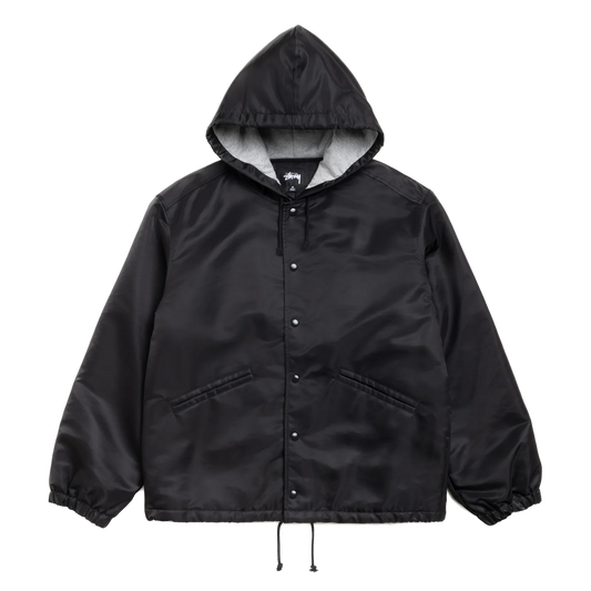 Stussy Hooded Coaches Jacket - Black