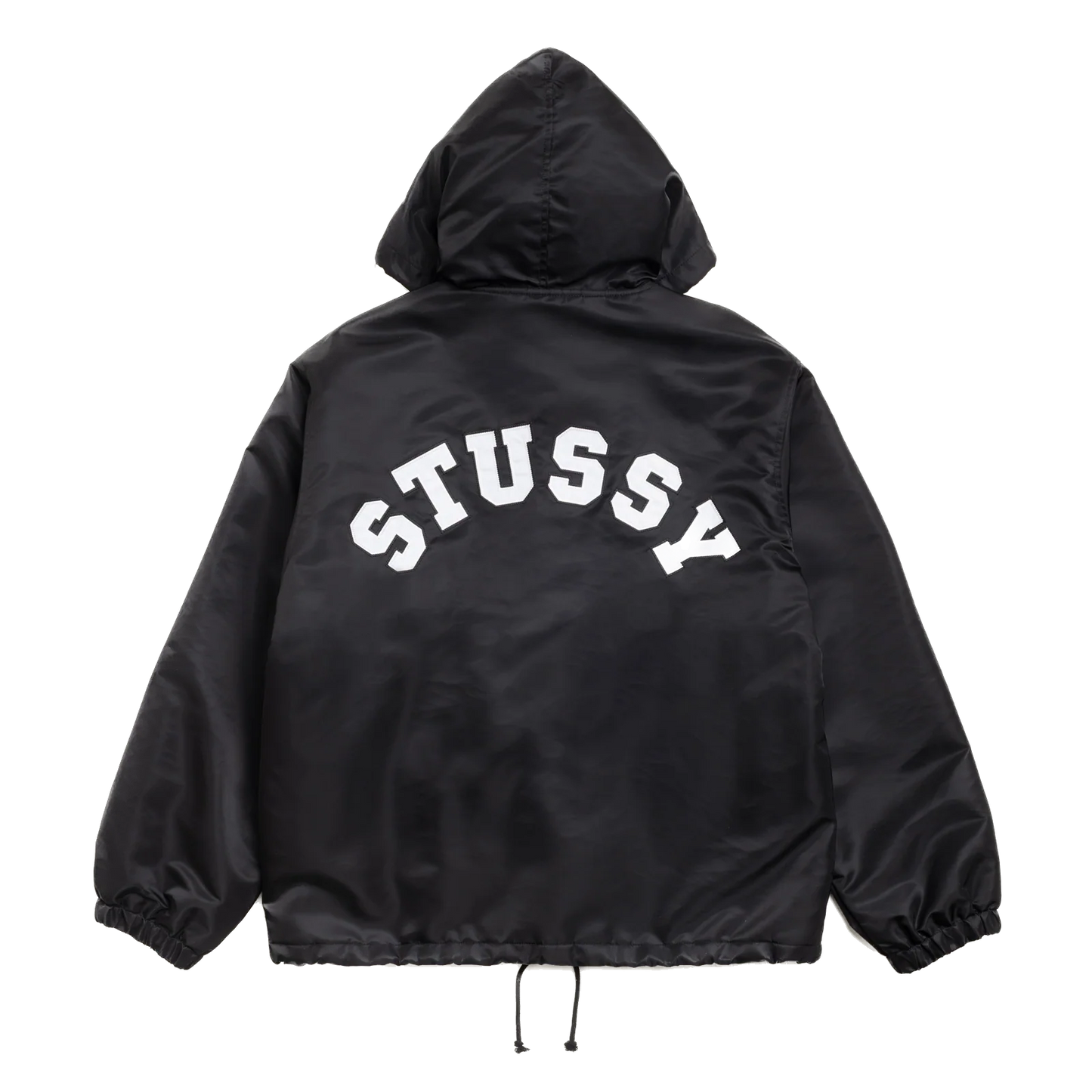 Stussy Hooded Coaches Jacket - Black