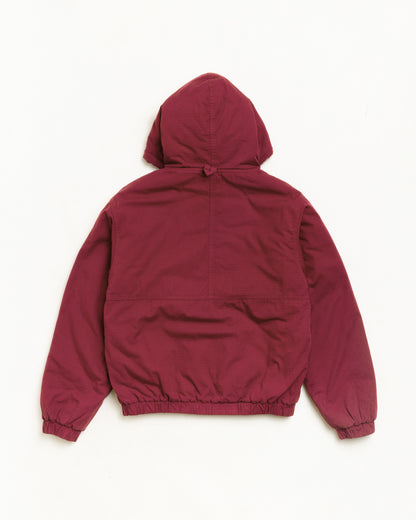 Stussy Ripstop Work Jacket - Burgundy