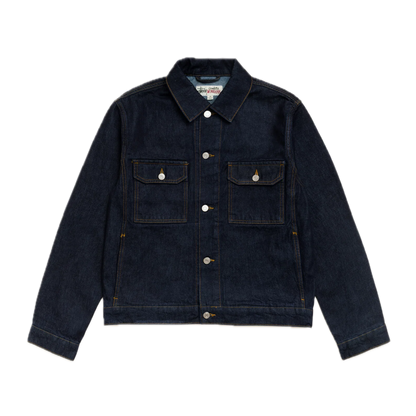Stussy Denim Trucker Jacket - Rinsed Indigo