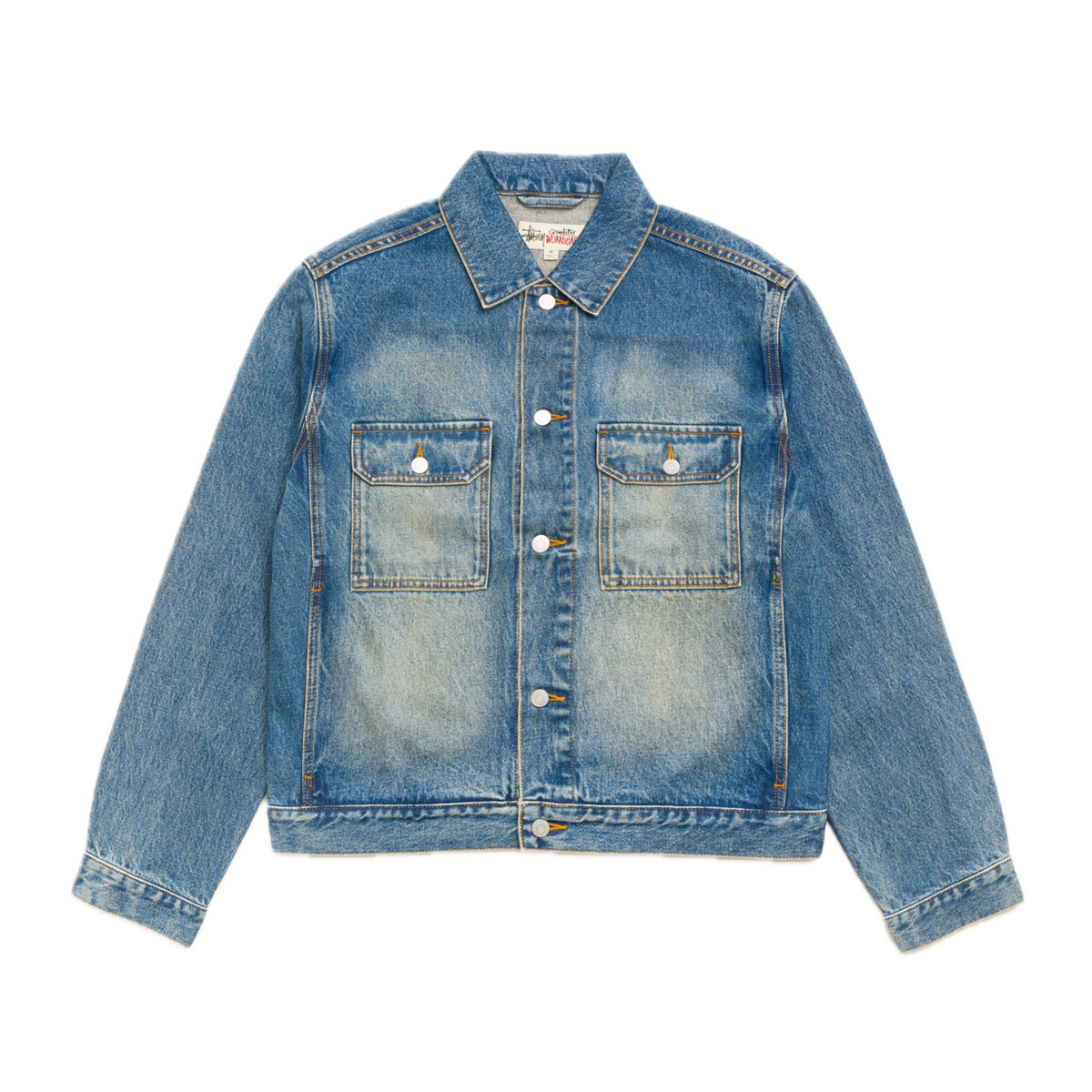 Stussy Denim Trucker Jacket - Dark Wash Indigo