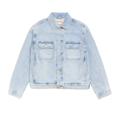 Stussy Denim Trucker Jacket - Light Wash Indigo