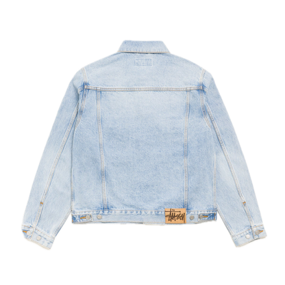 Stussy Denim Trucker Jacket - Light Wash Indigo
