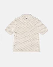 Load image into Gallery viewer, Stussy Big Mesh Polo Sweater - Ivory