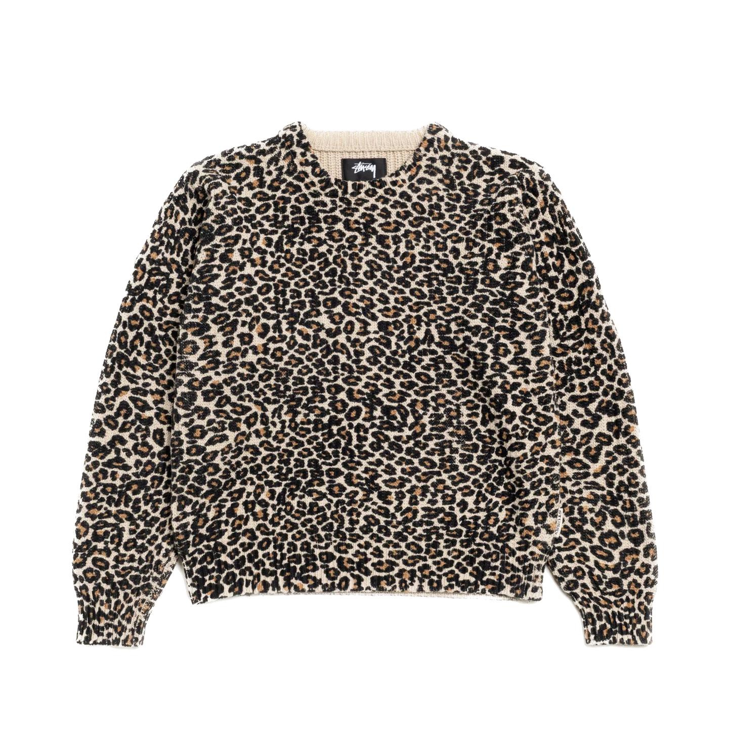 Stussy Printed Knit Sweater - Leopard