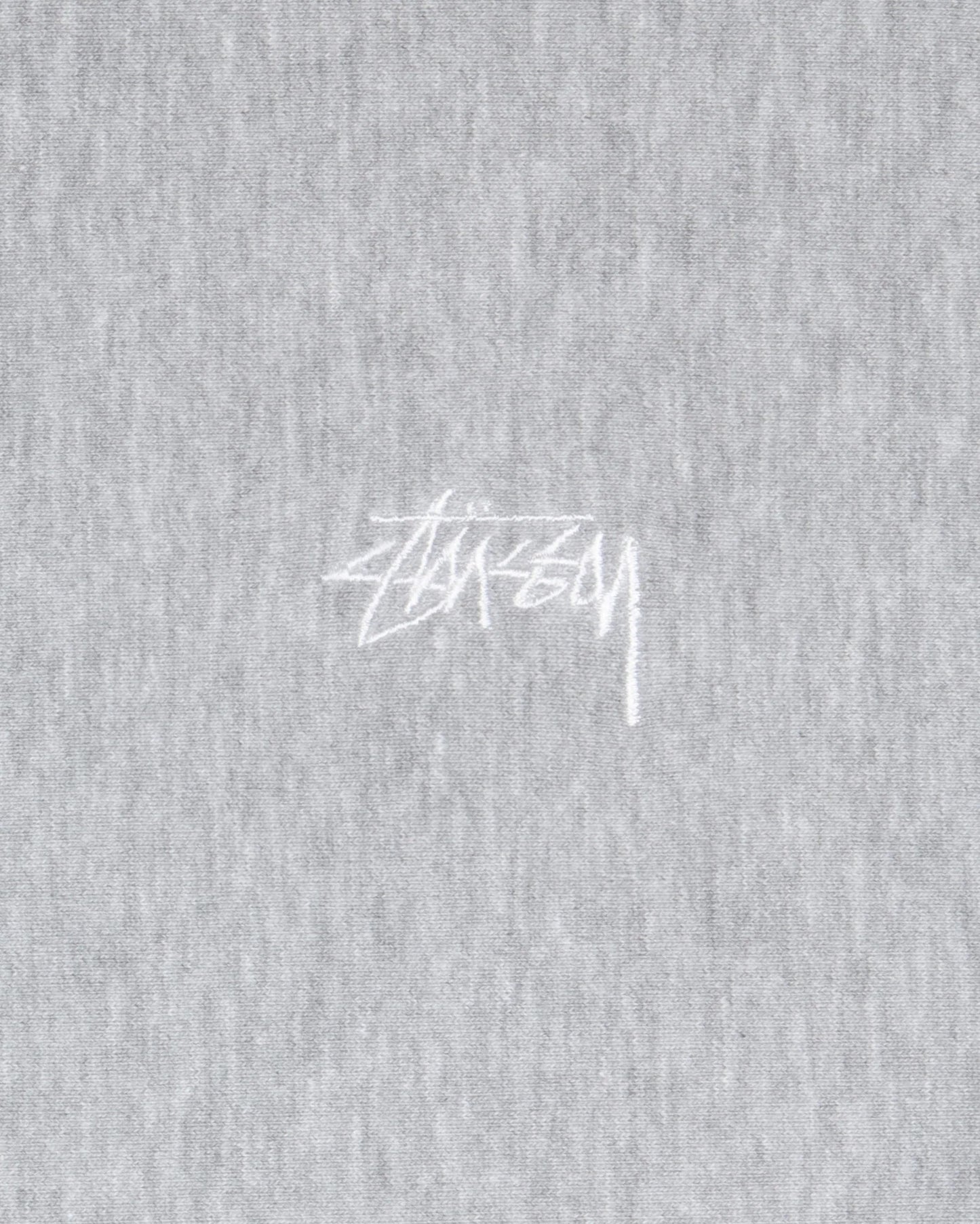 Stussy Stock Logo Hoodie - Grey Heather