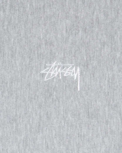 Stussy Stock Logo Hoodie - Grey Heather