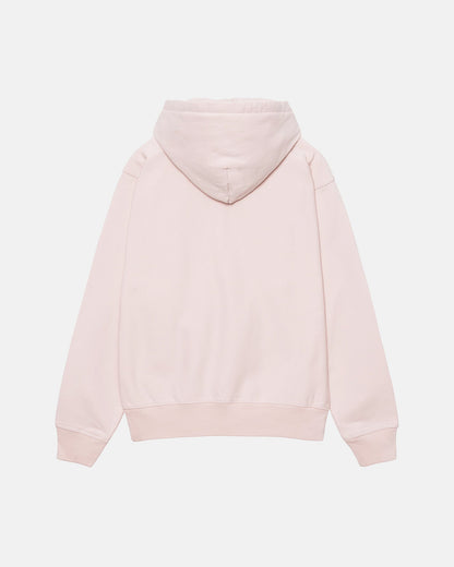 Stussy Overdyed Stock Logo Hoodie - Light Pink