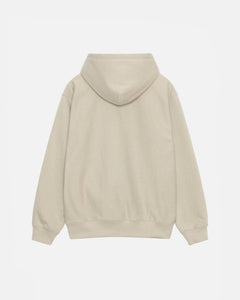 Stussy Stock Logo Applique Hoodie - Khaki