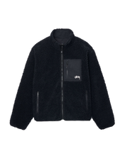 Load image into Gallery viewer, Stussy Sherpa Reversible Jacket - Black