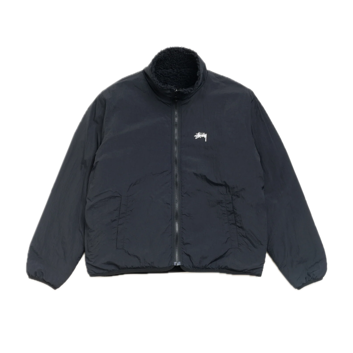 Stussy Sherpa Reversible Jacket - Black