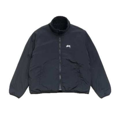 Stussy Sherpa Reversible Jacket - Black