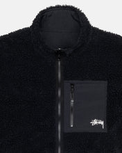 Load image into Gallery viewer, Stussy Sherpa Reversible Jacket - Black