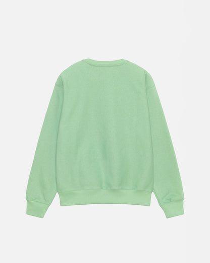 Stussy Stock Logo Crewneck - Zephyr Green