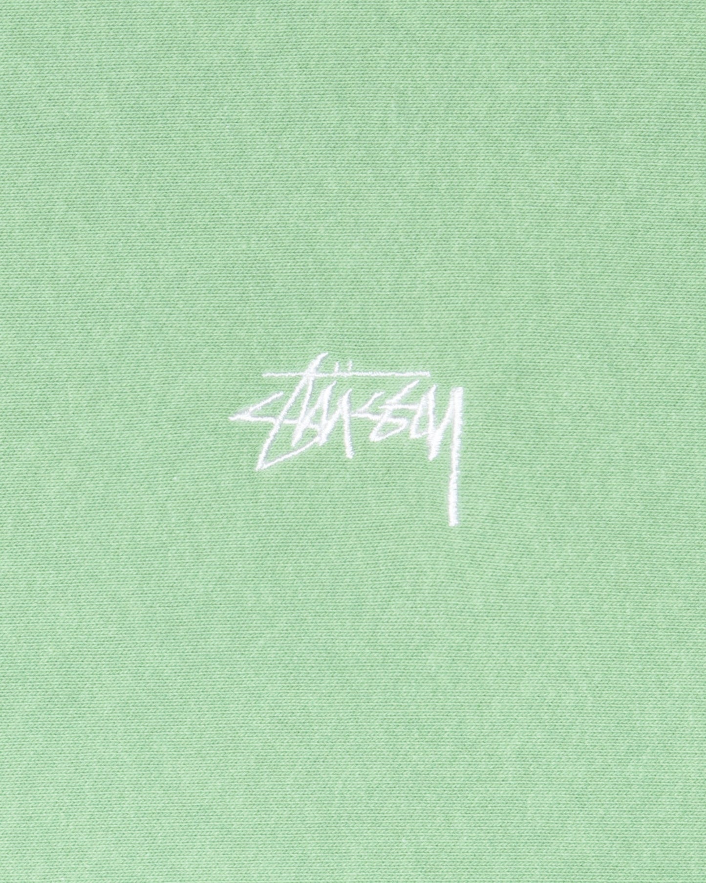 Stussy Stock Logo Crewneck - Zephyr Green