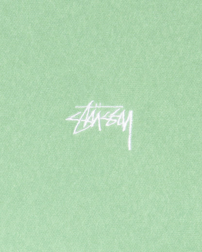 Stussy Stock Logo Crewneck - Zephyr Green