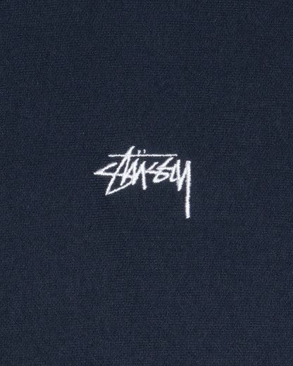 Stussy Stock Logo Zip Hoodie - Navy