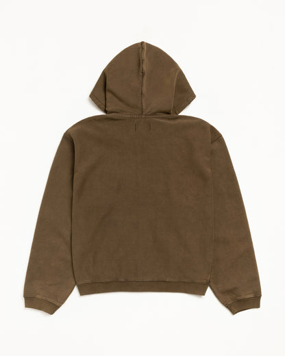 Stussy Faded Graphic Zip Hood - Olive