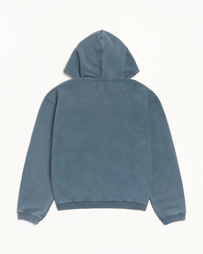 Stussy Faded Graphic Zip Hood - Washed Navy