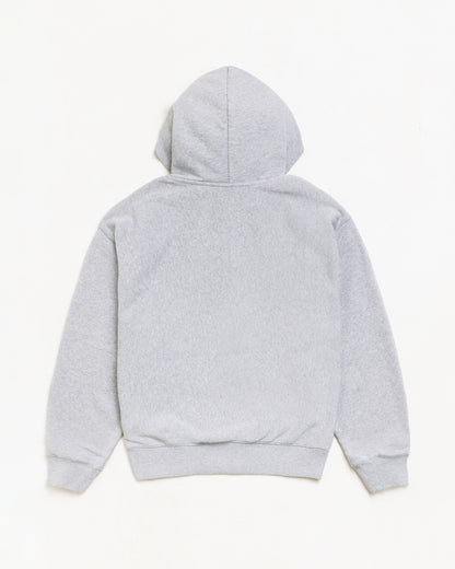 Stussy Plaid Lined Zip Hood - Grey Heather