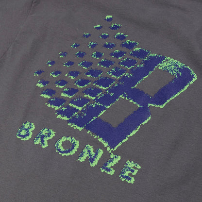 Bronze 56K Streaker Logo Tee - Charcoal