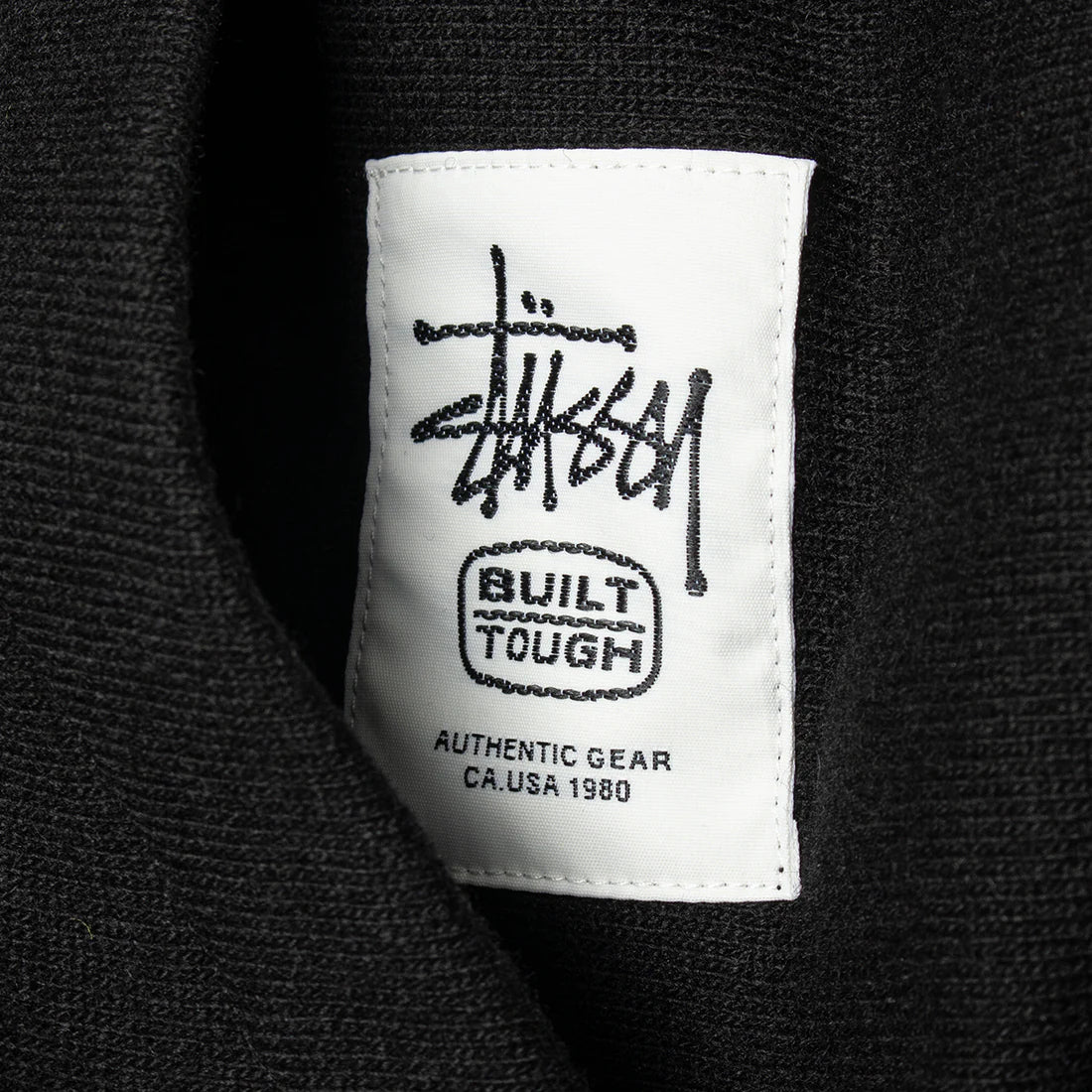 Stussy Brass Zip Knit Hoodie - Black