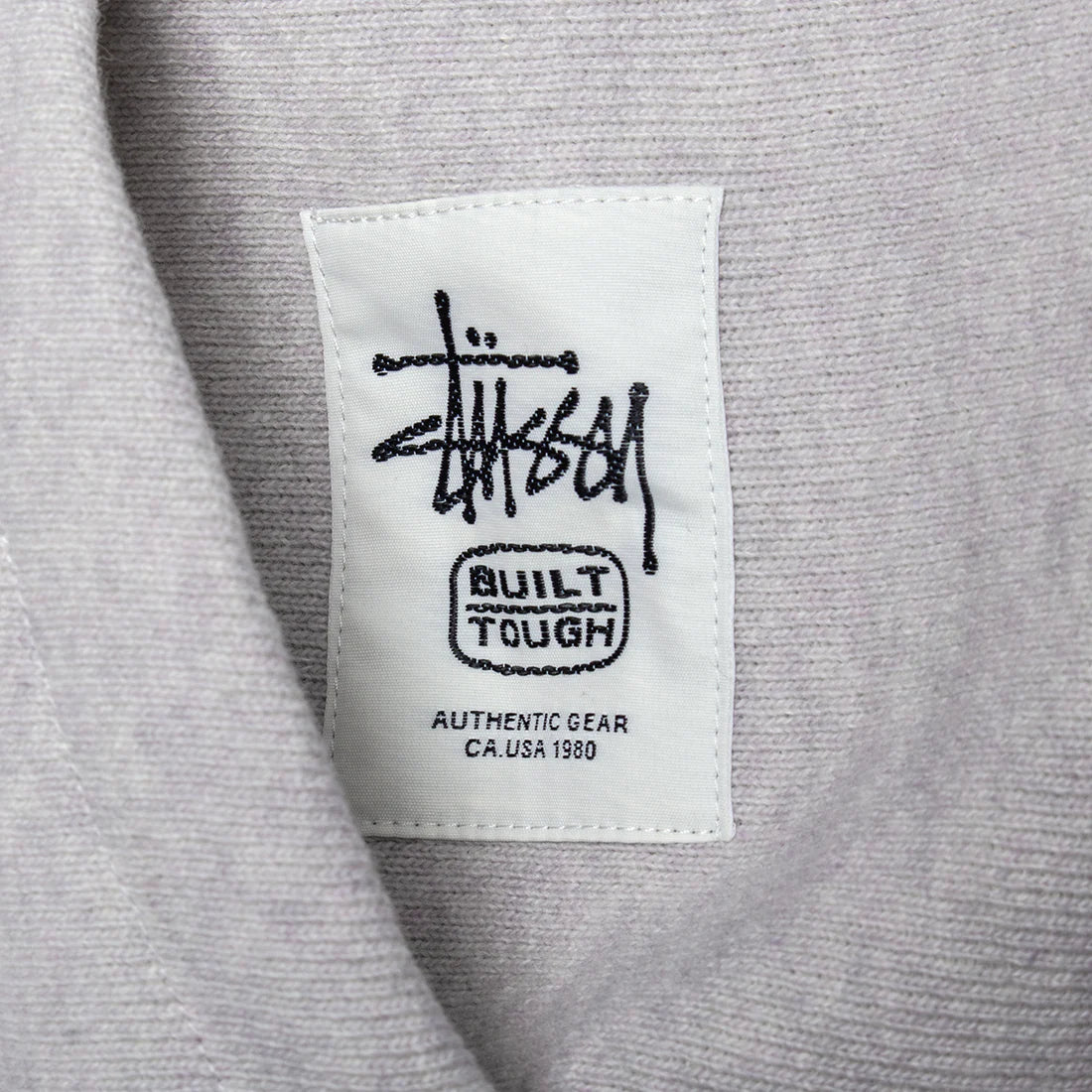 Stussy Brass Zip Knit Hoodie - Ash Heather