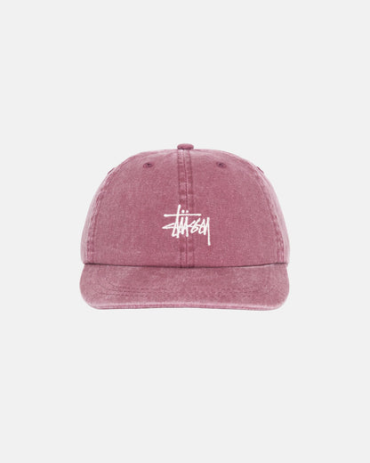 Stussy Washed Stock Low Pro Cap - Burgundy