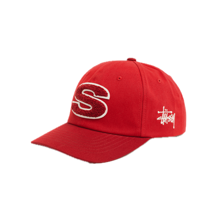 Stussy Chenille S Low Pro Cap - Gym Red