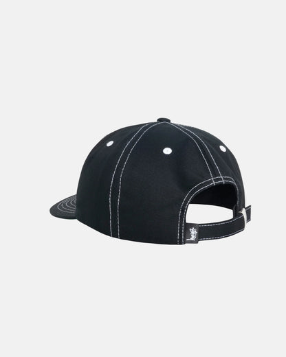 Stussy Stu Arch Strapback Cap - True Black