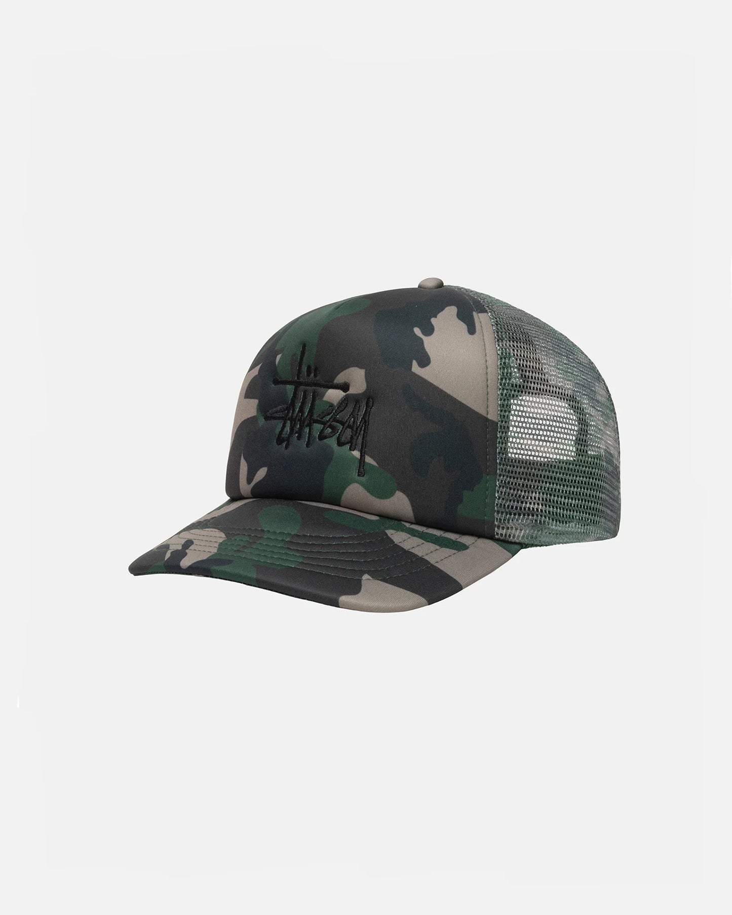 Stussy Big Basic Trucker Cap - Camo