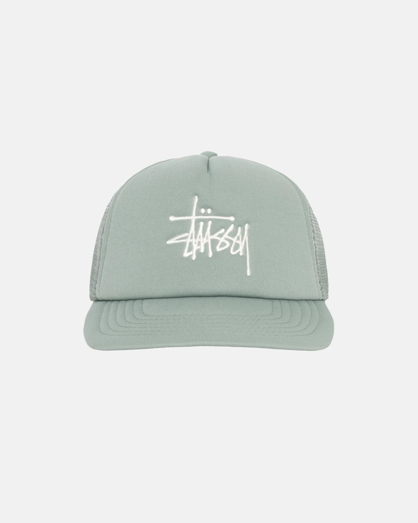 Stussy Big Basic Trucker Cap - Light Olive