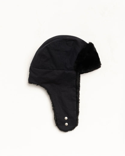 Stussy Ripstop Trapper Cap - Black