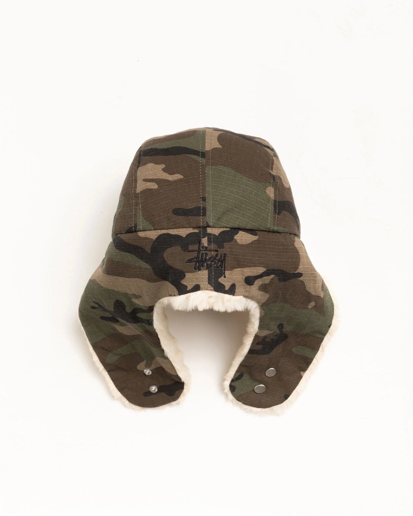 Stussy Ripstop Trapper Cap - Camo