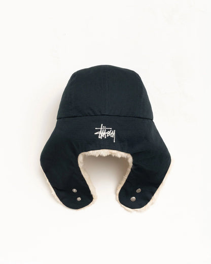 Stussy Ripstop Trapper Cap - Navy