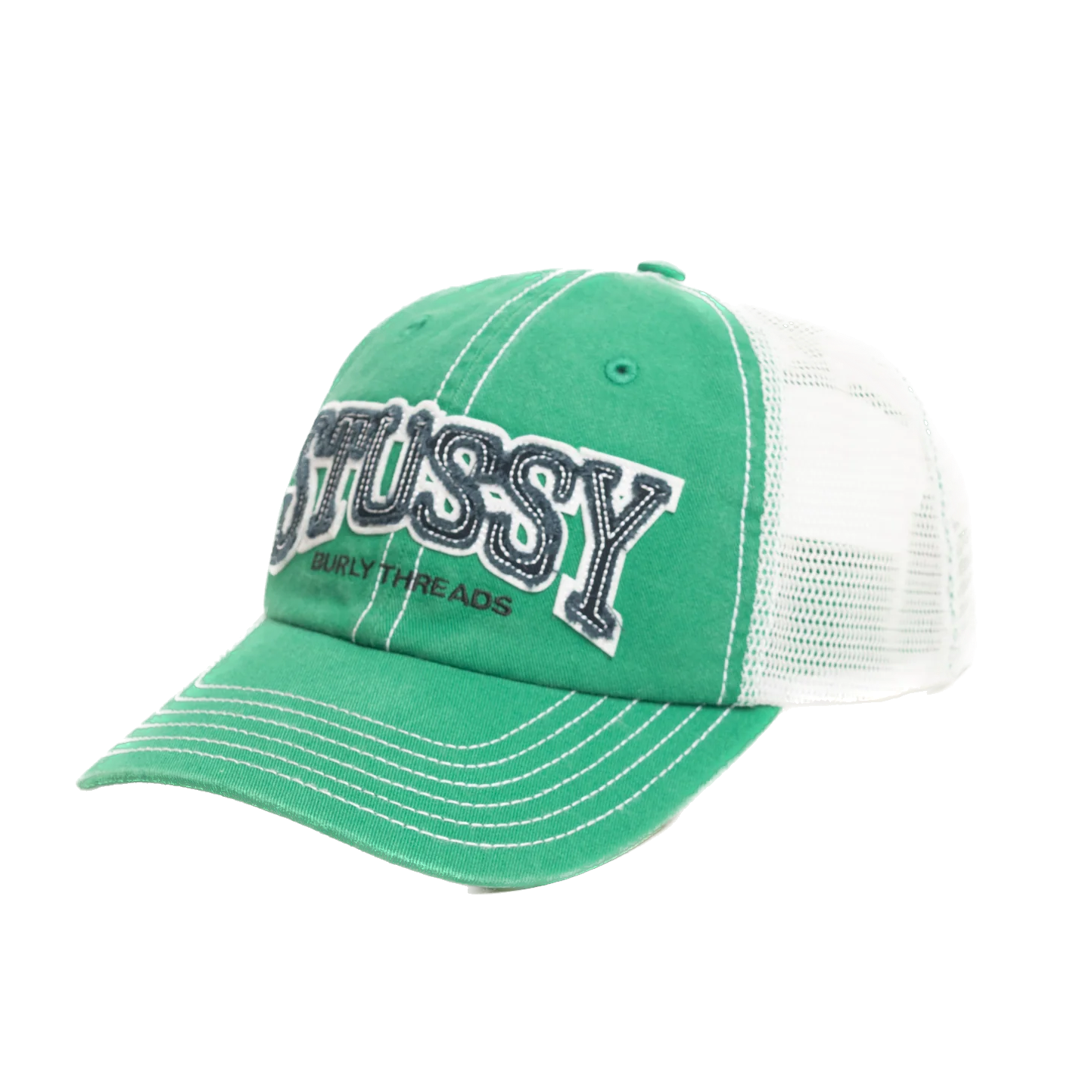 Stussy Md Burly Threads Trucker Cap - Green