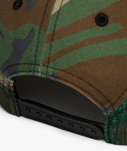 Stussy Lp Service Mesh Strapback Cap - Camo