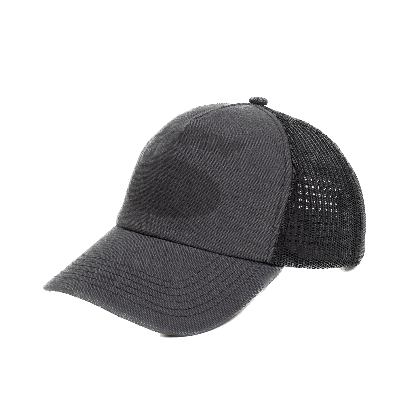 Stussy Hc Ghost Logo Trucker Cap - Black