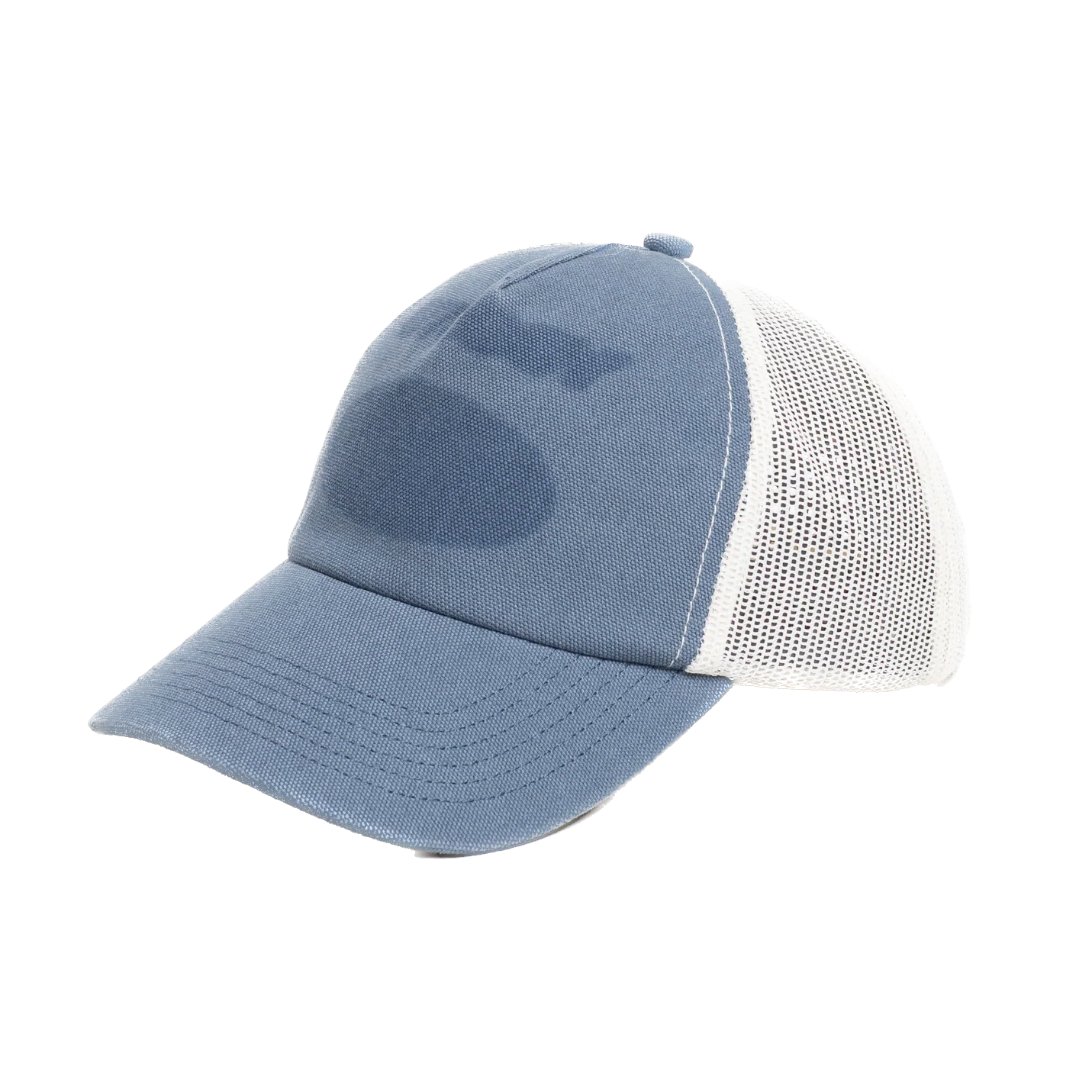 Stussy Hc Ghost Logo Trucker Cap - Blue