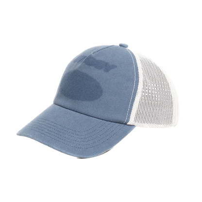 Stussy Hc Ghost Logo Trucker Cap - Blue