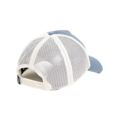 Stussy Hc Ghost Logo Trucker Cap - Blue