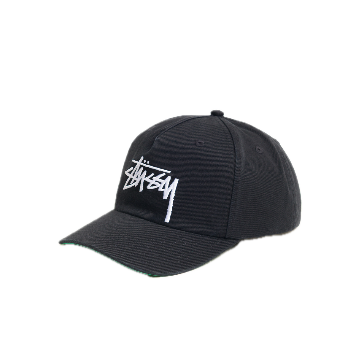 Stussy Big Stock Mid Depth Cap - Black