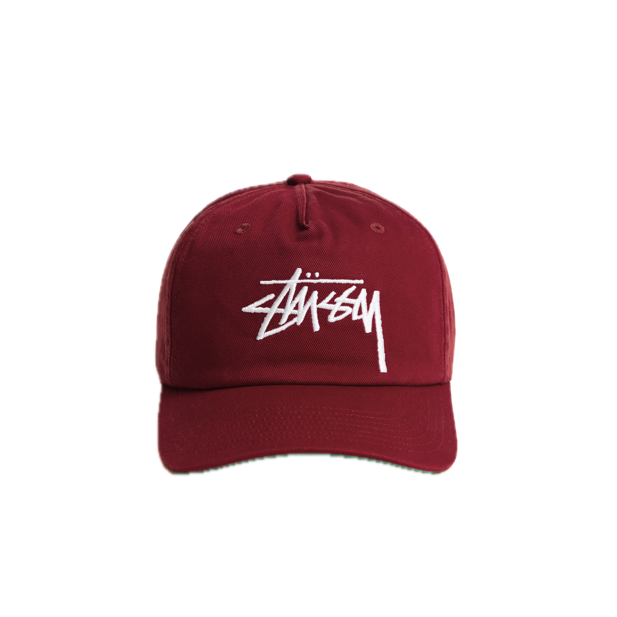 Stussy Big Stock Mid Depth Cap - Crimson
