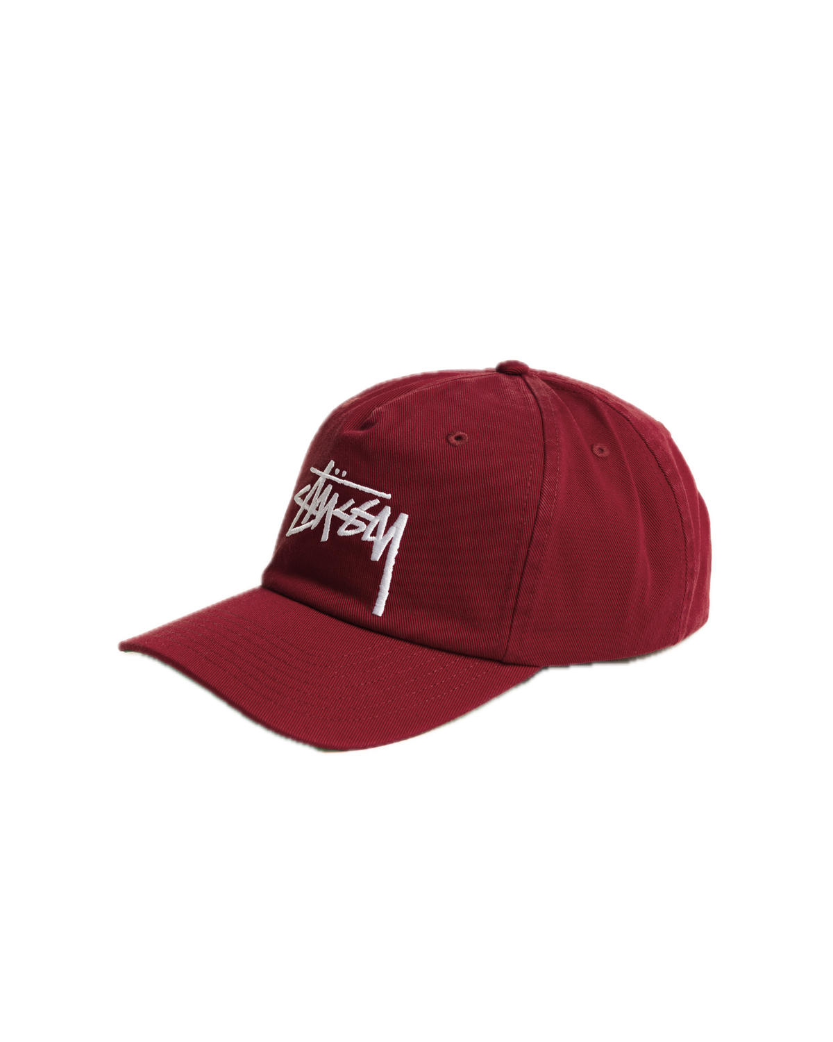 Stussy Big Stock Mid Depth Cap - Crimson