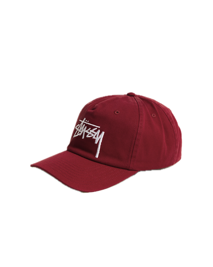 Stussy Big Stock Mid Depth Cap - Crimson