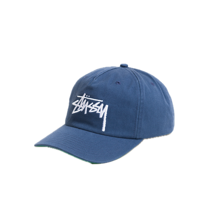 Stussy Big Stock Mid Depth Cap - Deep Blue